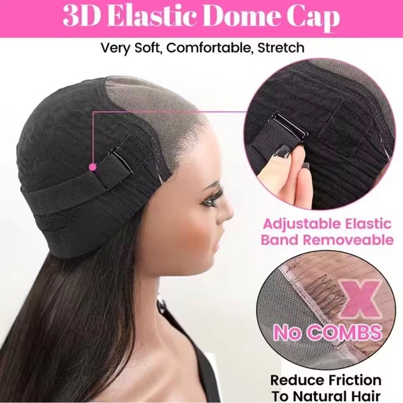 13x6 22inch straight human hair 180 percent density - Picture 6 of 7